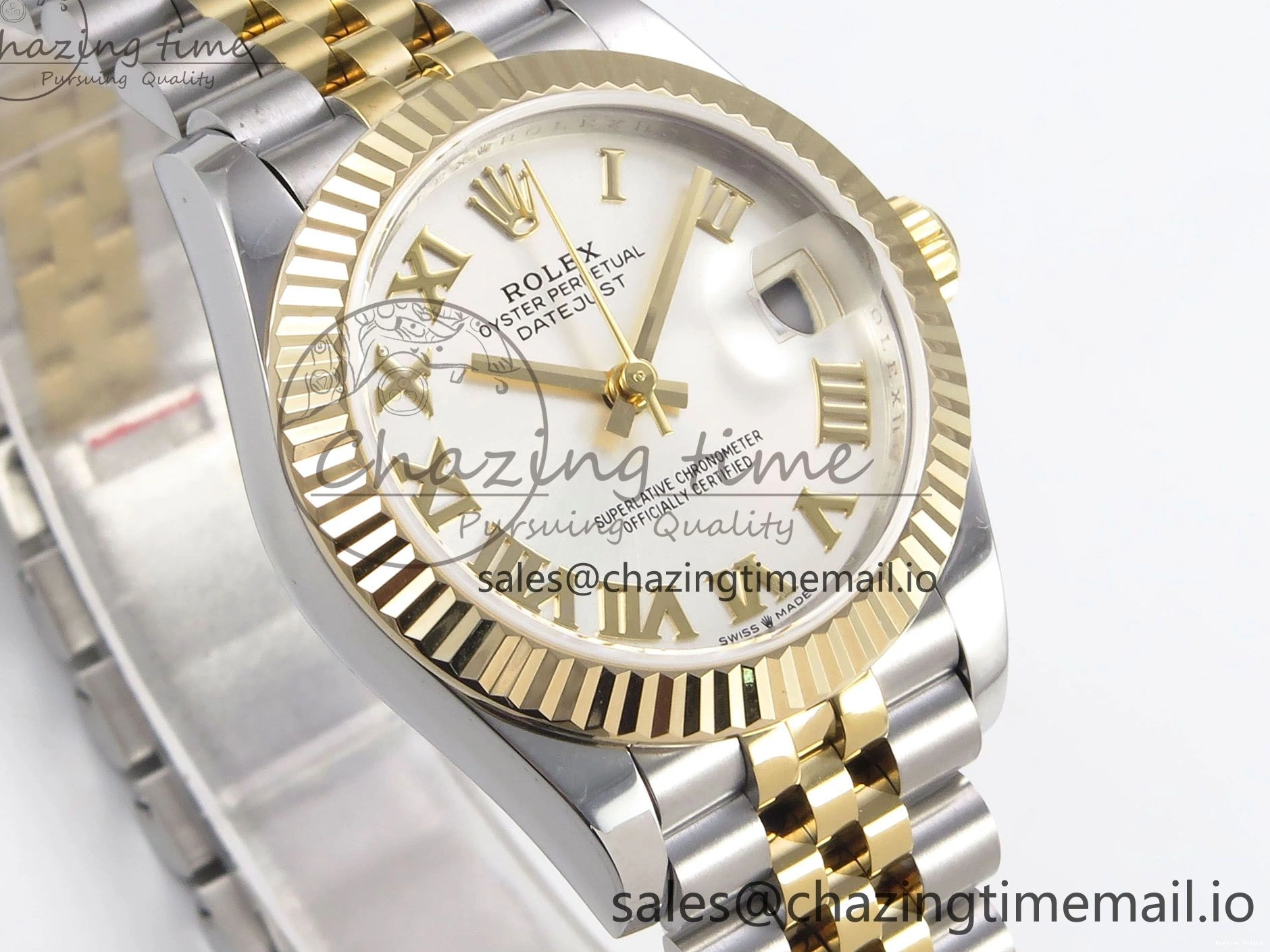 0226 Upgraded DateJust 31 278273 SS YG GMF 1:1 Best Edition 904L Steel Silver Roman Dial on Jubilee Bracelet A 1155